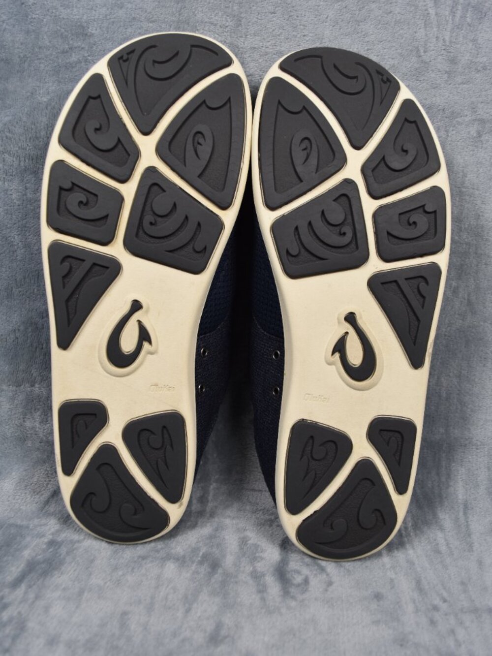 OluKai Navy Nohea Moku No Tie Fishing Beach Boat Shoes Men Size 14 - Picture 7 of 10